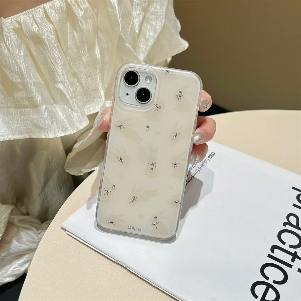Dành cho iphone Case 16 Pro hai mặt IMD cảm giác cao cấp TPU Soft Case