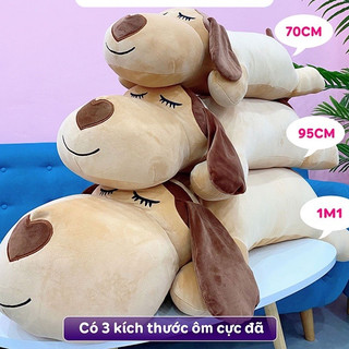 Gấu Bông chó mũi tim - Gấu Bông Ôm Ngủ Thú nhồi bông Tựa Lưng Gác Chân cao cấp Hama