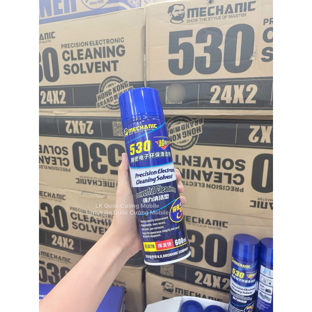 530 Mechanic 600ML [Xanh]-Falcon (Dung dịch Vệ sinh mạch điện thoại)