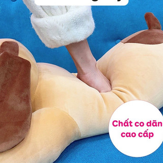 Gấu Bông chó mũi tim - Gấu Bông Ôm Ngủ Thú nhồi bông Tựa Lưng Gác Chân cao cấp Hama