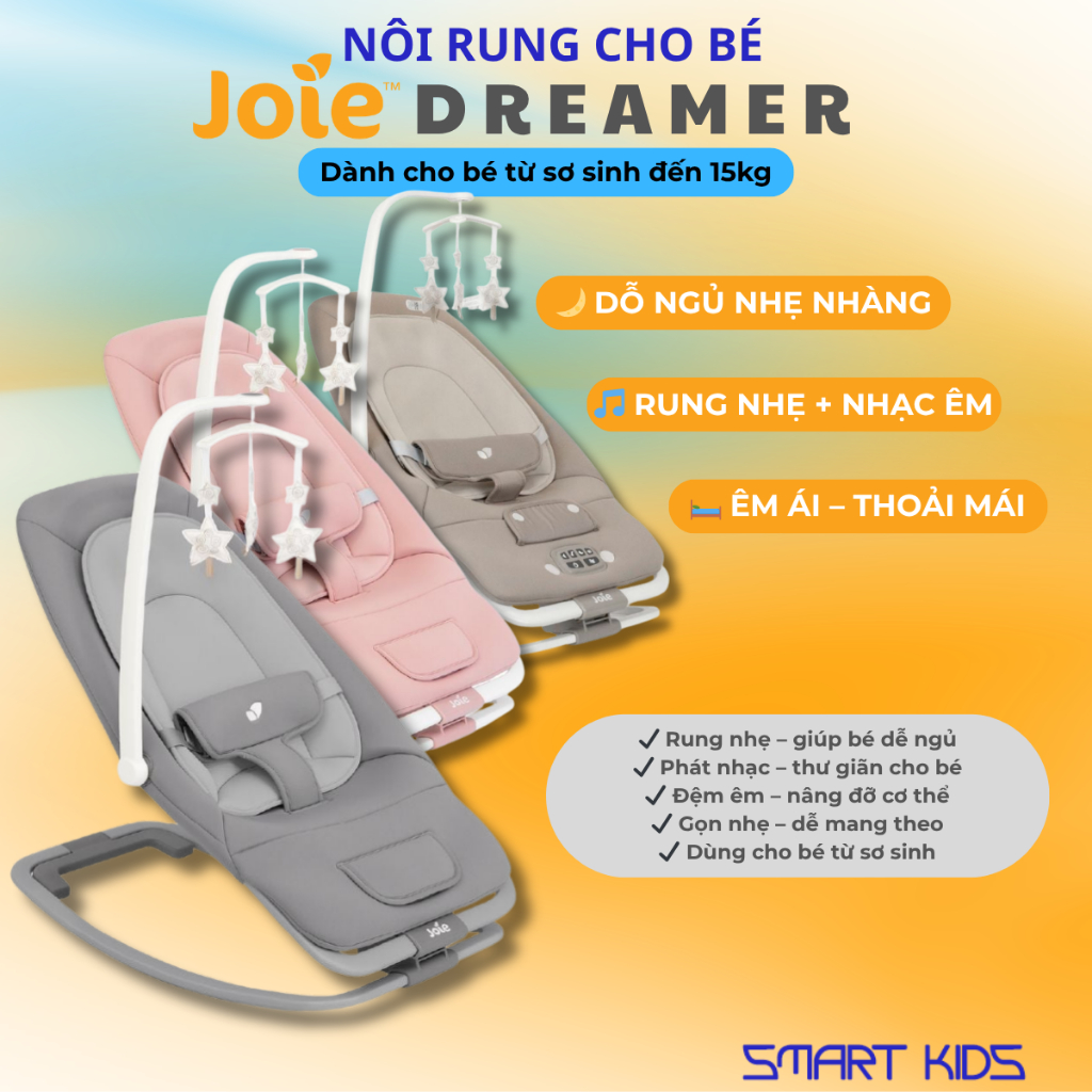 Ghế rung trẻ em Joie Dreamer Rocker Bouncer