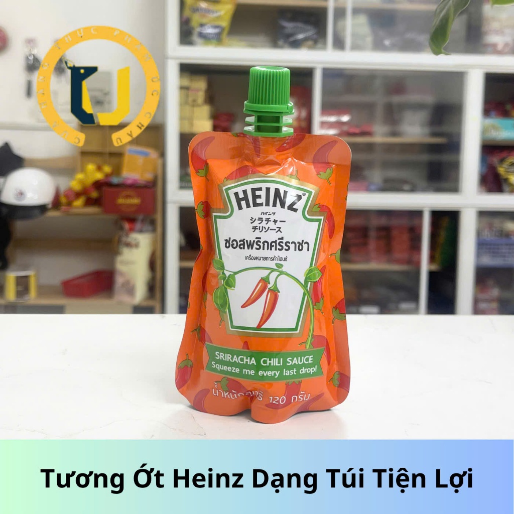 Sốt ớt HEIZN SRIRACHA Chili Sauce tuýp du lịch tiện lợi 120Gr