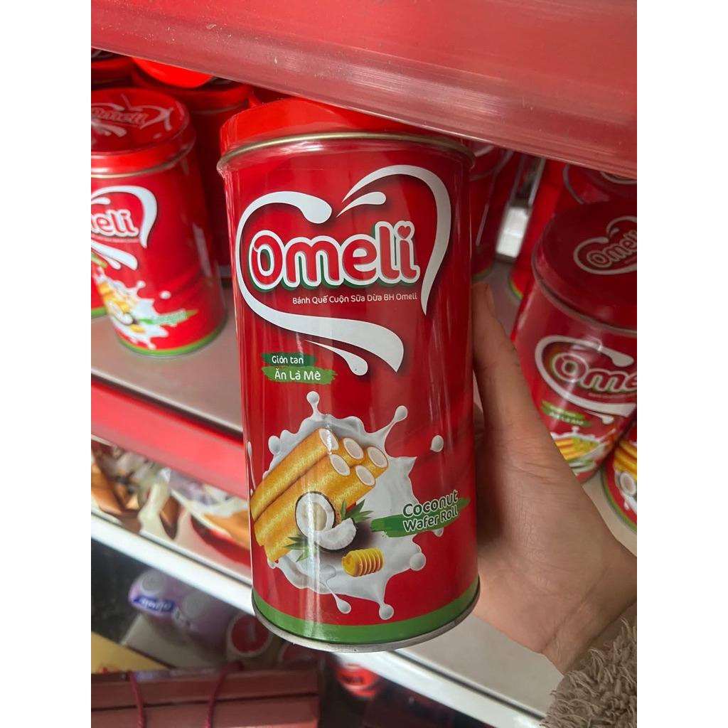 Bánh Quế cuộn sữa dừa dưa lưới Omeli