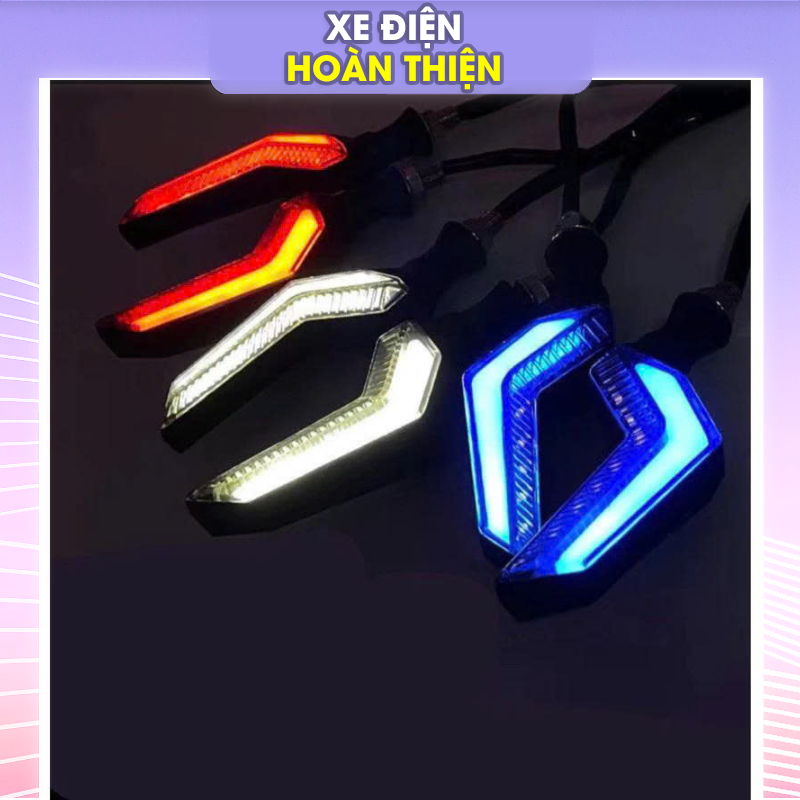 Xi Nhan Z, xi nhan l21 điện 12v, 48v cho xe 133, xe đạp điện, sáng demi, led audi, nhiều màu, loại đ