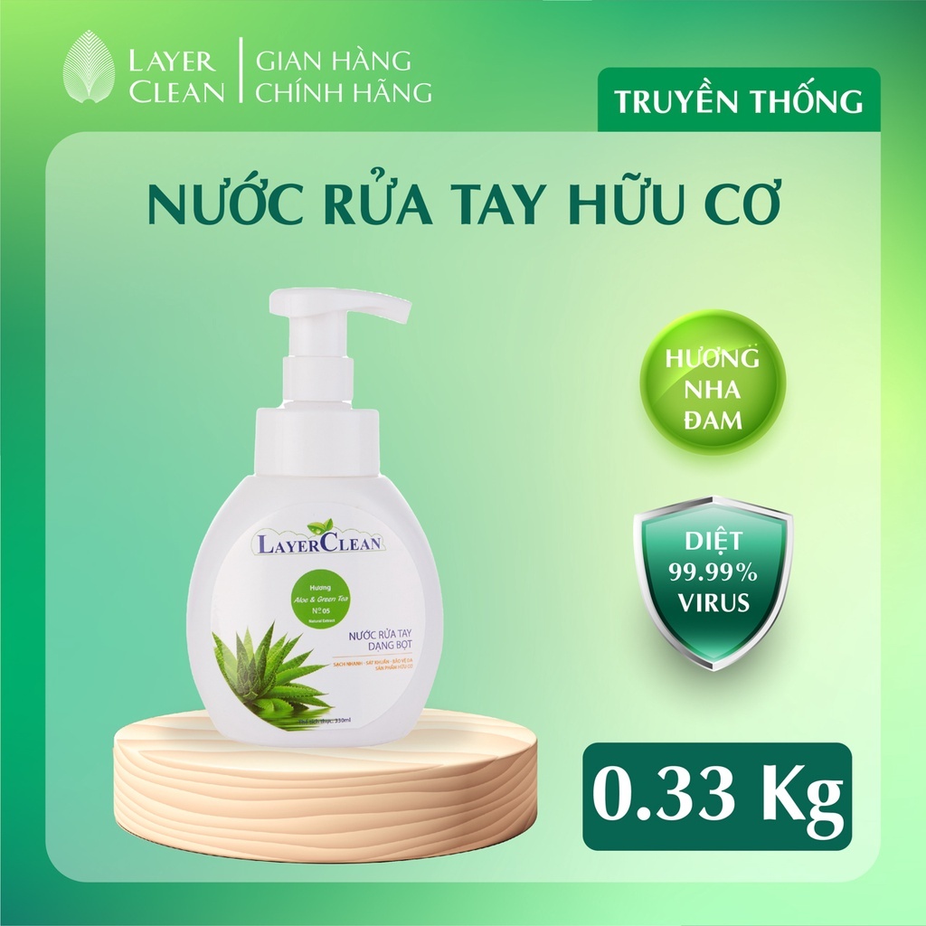Nước rửa tay Layer Clean dạng bọt