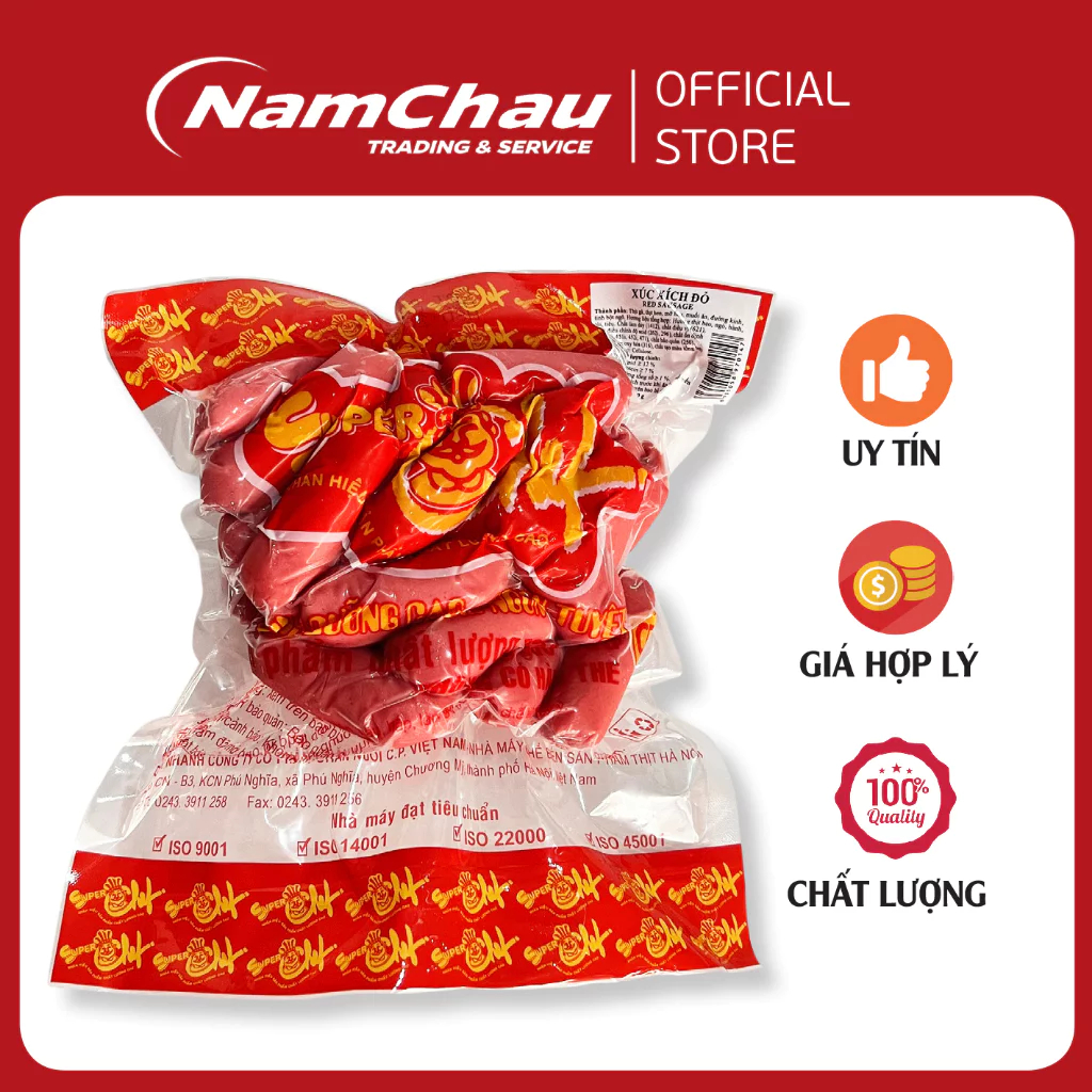 [LaiFarm - Hỏa tốc HN] Xúc Xích rối Đỏ 3A/ Xúc Xích Chiên CP 500gr [HN giao hỏa tốc]
