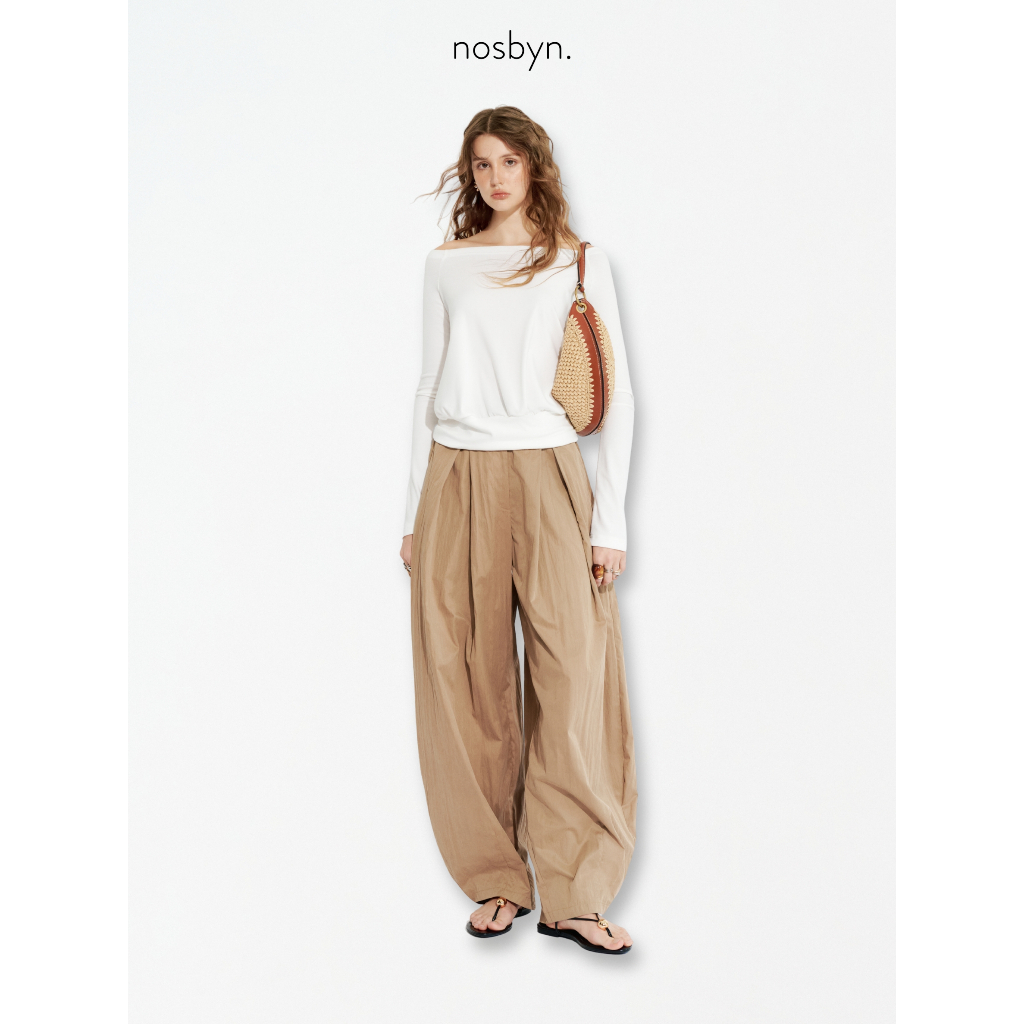 Nosbyn - Quần Nữ Ống Barrel - Relaxed Barrel Pants