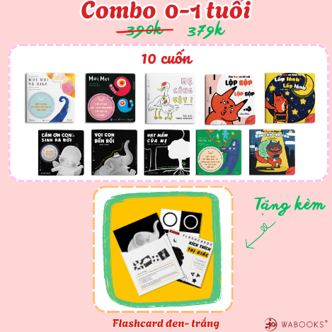 Combo Ehon - 10 cuốn sách Ehon chọn lọc theo độ tuổi từ 0 - 6 tuổi