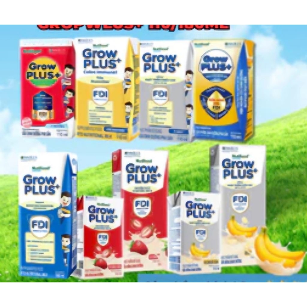 Sữa bột pha sẵn Grow Plus+ Nutifood các loại, Lốc 4 hộp