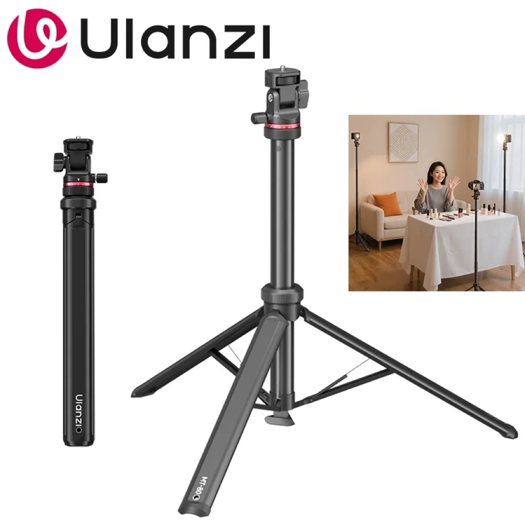 ULANZI MT80 | Chân Máy Tripod ULANZI MT-80 | Chiều Cao 213cm | Tải Trọng 5kg | Hàng Chính Hãng