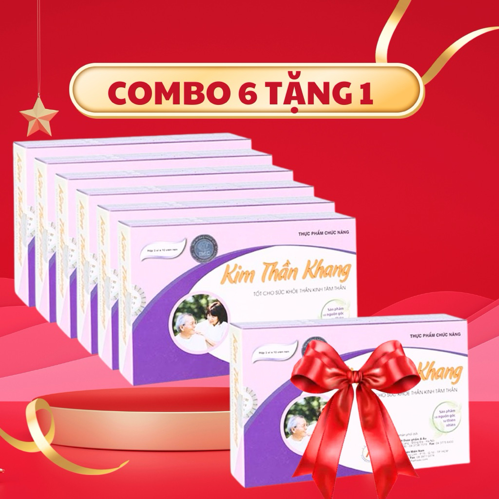 Combo 6 hộp Kim Thần Khang (3 vỉ x 10 viên) (mua 6 hộp tặng 01 hộp)