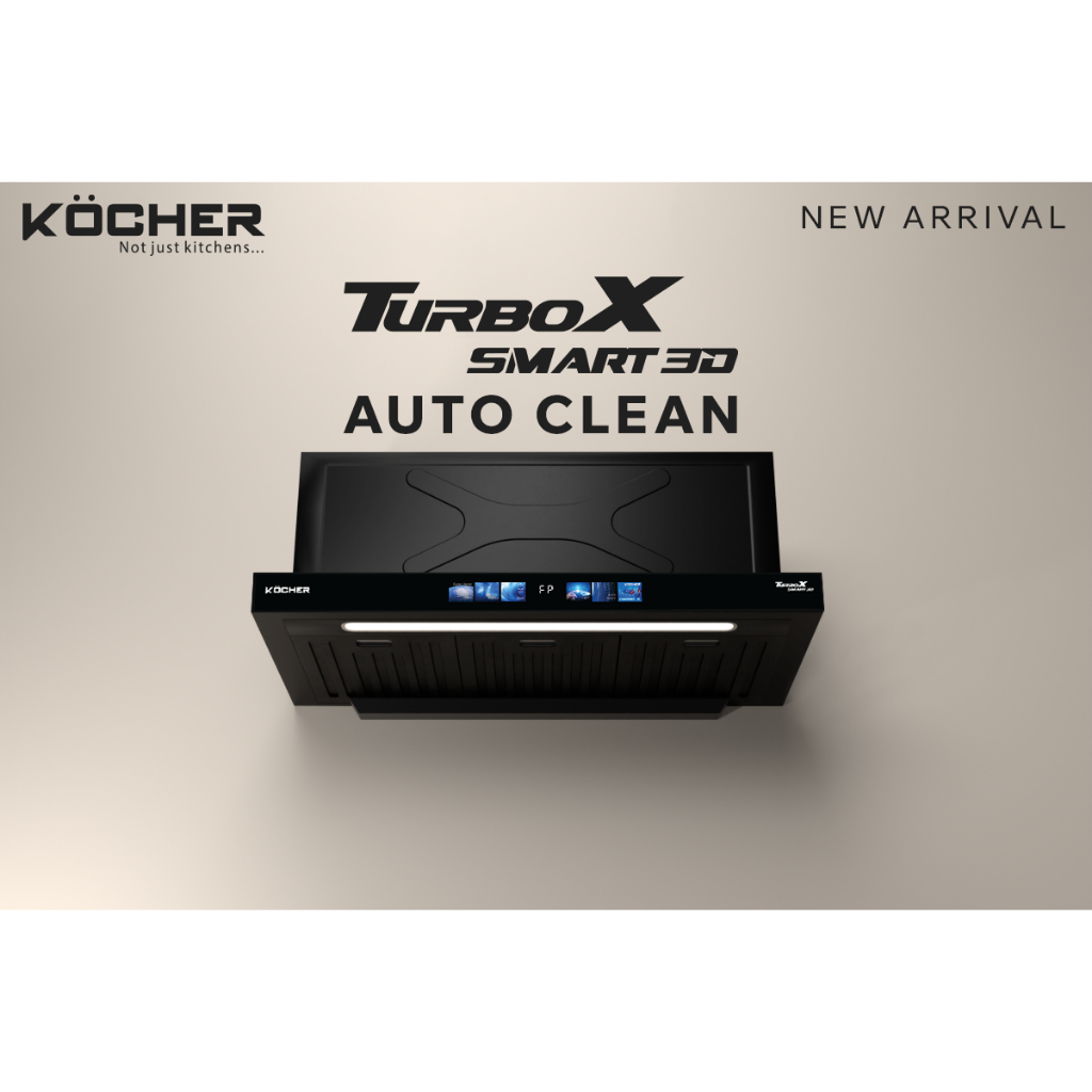 Máy hút mùi Kocher Turbo Smart 3D X3D-350D AutoClean