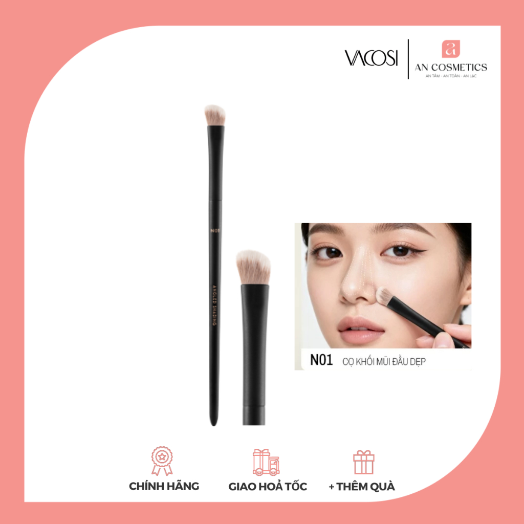 Cọ khối mũi, đầu dẹp Vacosi - N01-Y24