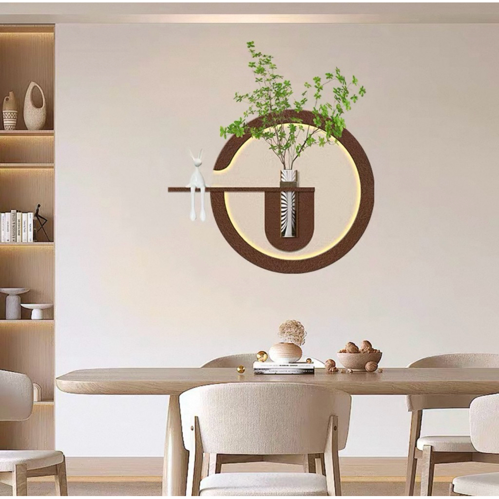 Tranh Cát Sần Tròn 2 Lớp Decor Phòng Khách Sang Trọng, Decor Homestay