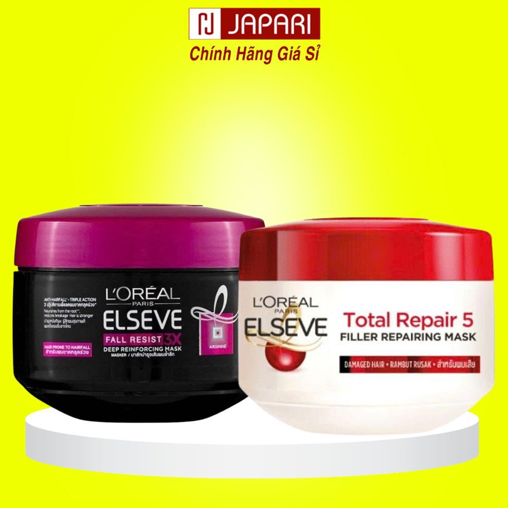 Kem Ủ Tóc Phục Hồi Hư Tổn Loreal 200ml - Ủ Tóc Loreal Elseve Phục Hồi Chuyên Sâu, Mềm Mượt - Japari