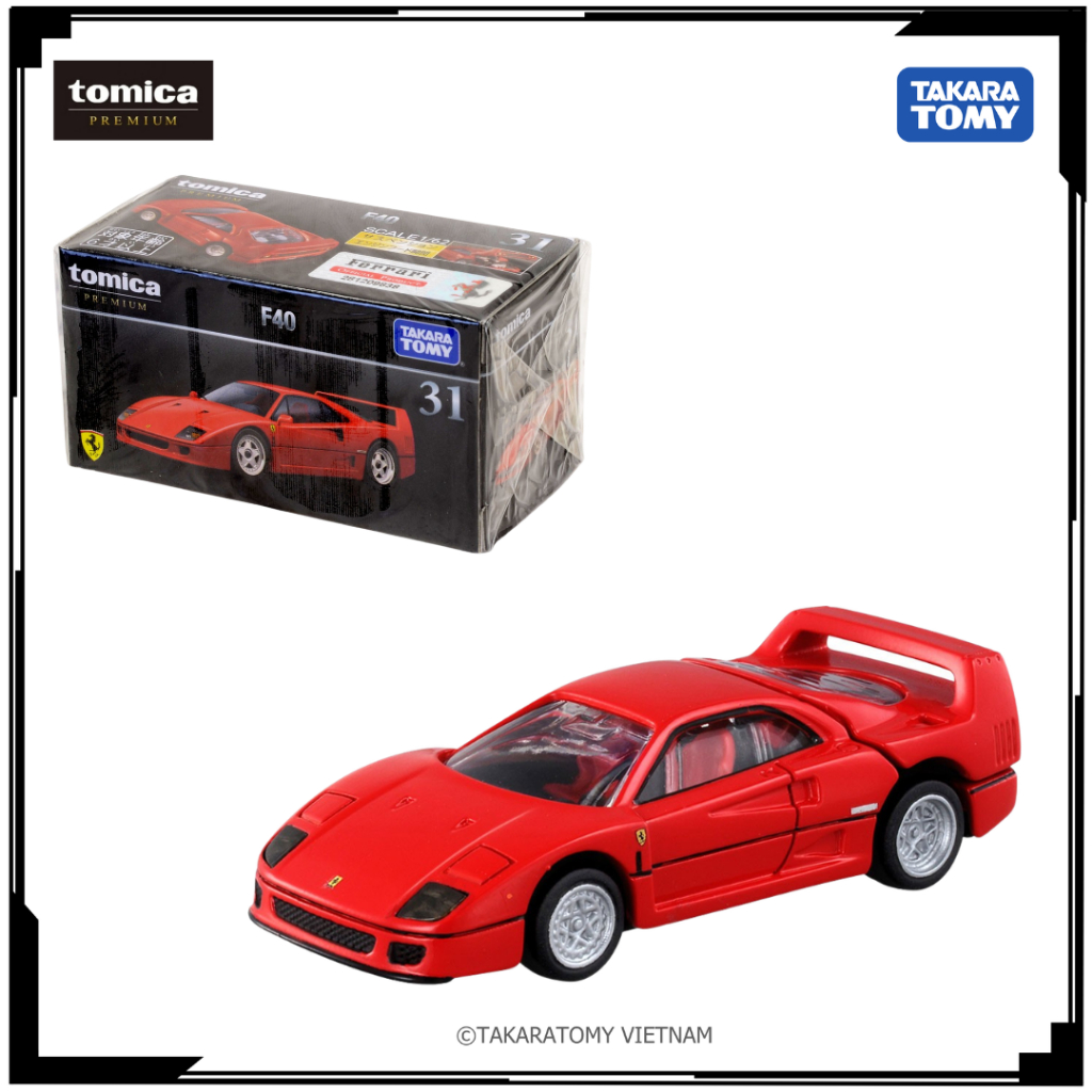 Mô hình xe Tomica Premium No.31 Ferrari F40 131847 chính hãng TakaraTomy