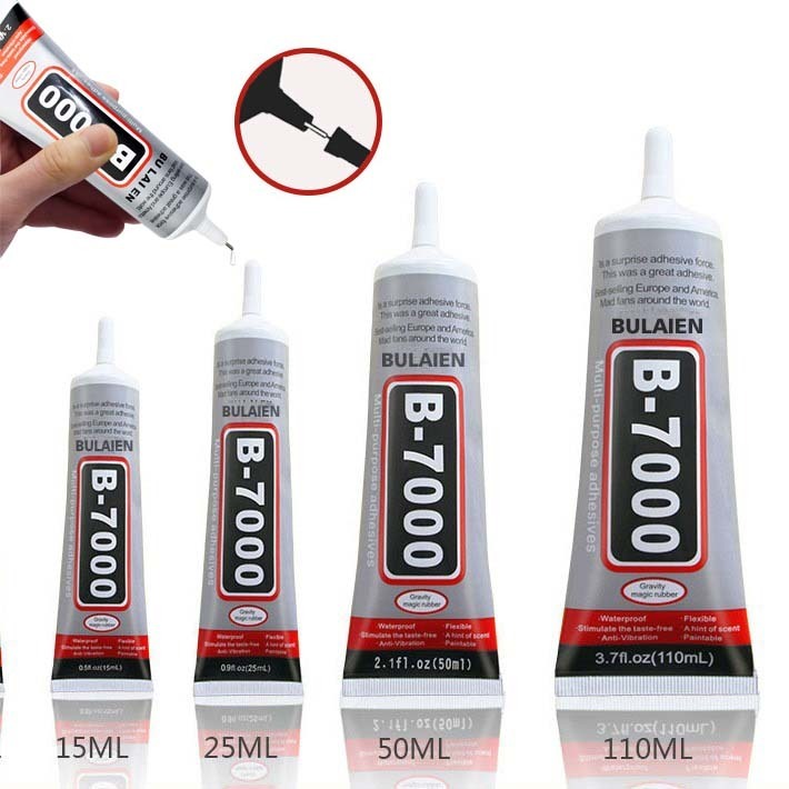 Keo Dán Đa Năng B7000 Đầu Kim Dán Màn Hình Điện Thoại Đính Đá Làm Đồ Trang Sức Phụ Kiện Handmade DIY