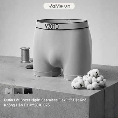 Quần Lót Boxer Ngắn Nam Seamless FlexFit™ Dệt Khối Không Hằn Da #Y2010 075 19850 |YaMe|