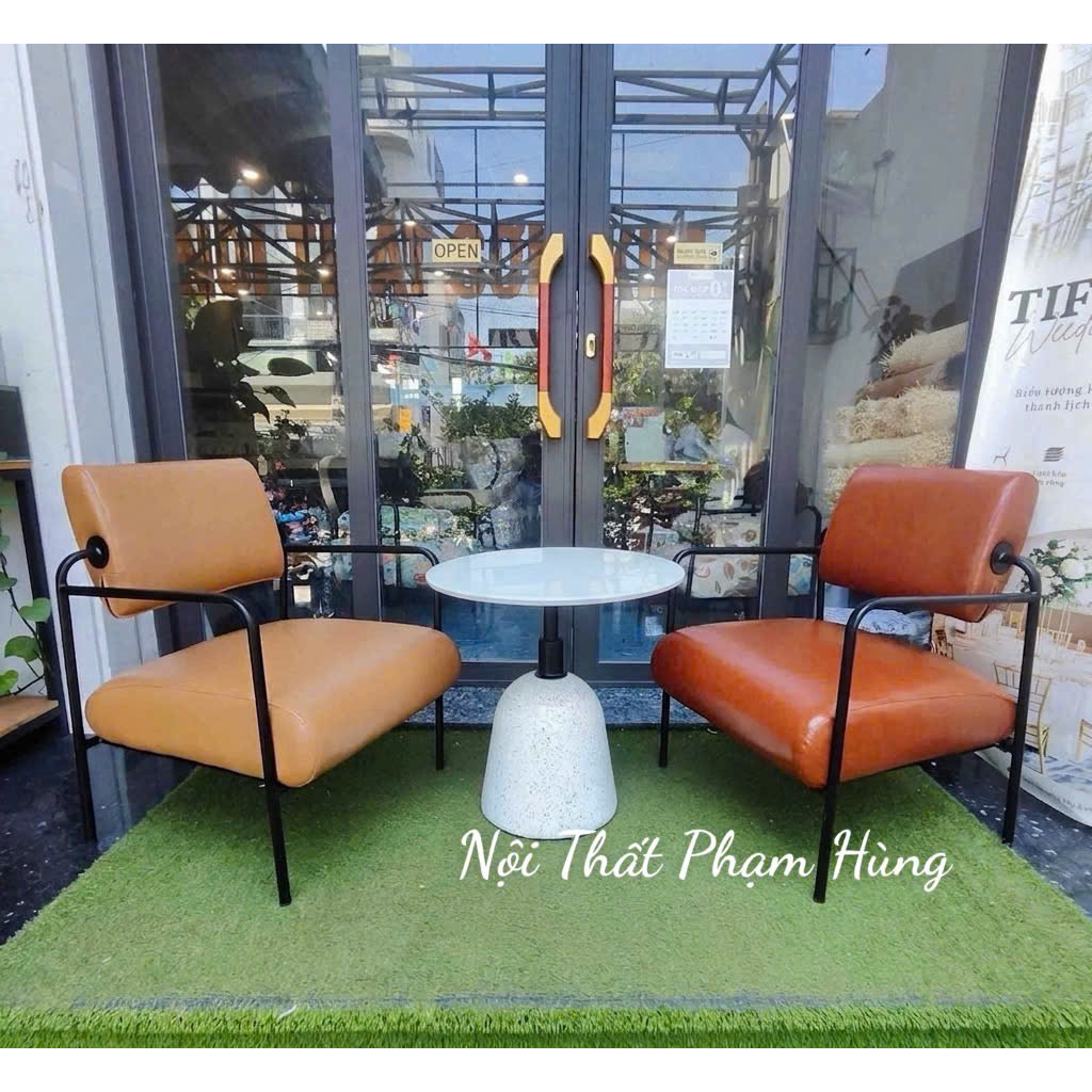 bàn ghế  khung sắt  sopa cafe .