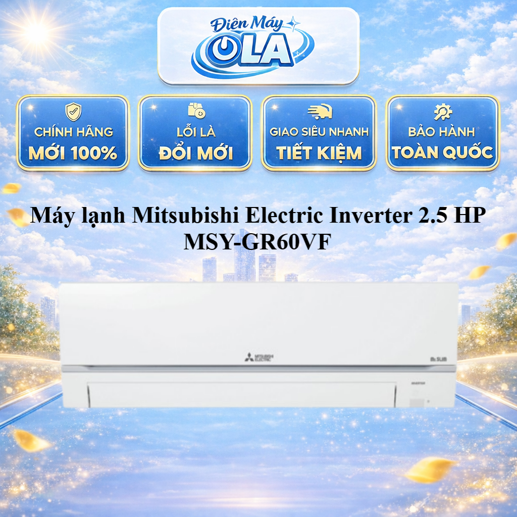 Mitsubishi MSY-GR60VF - Điều Hòa 2 Chiều Inverter Tiết Kiệm Điện