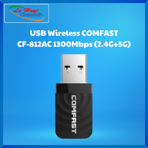 USB Wireless COMFAST CF-812AC 1300Mbps (2.4G+5G) - Hàng Chính Hãng