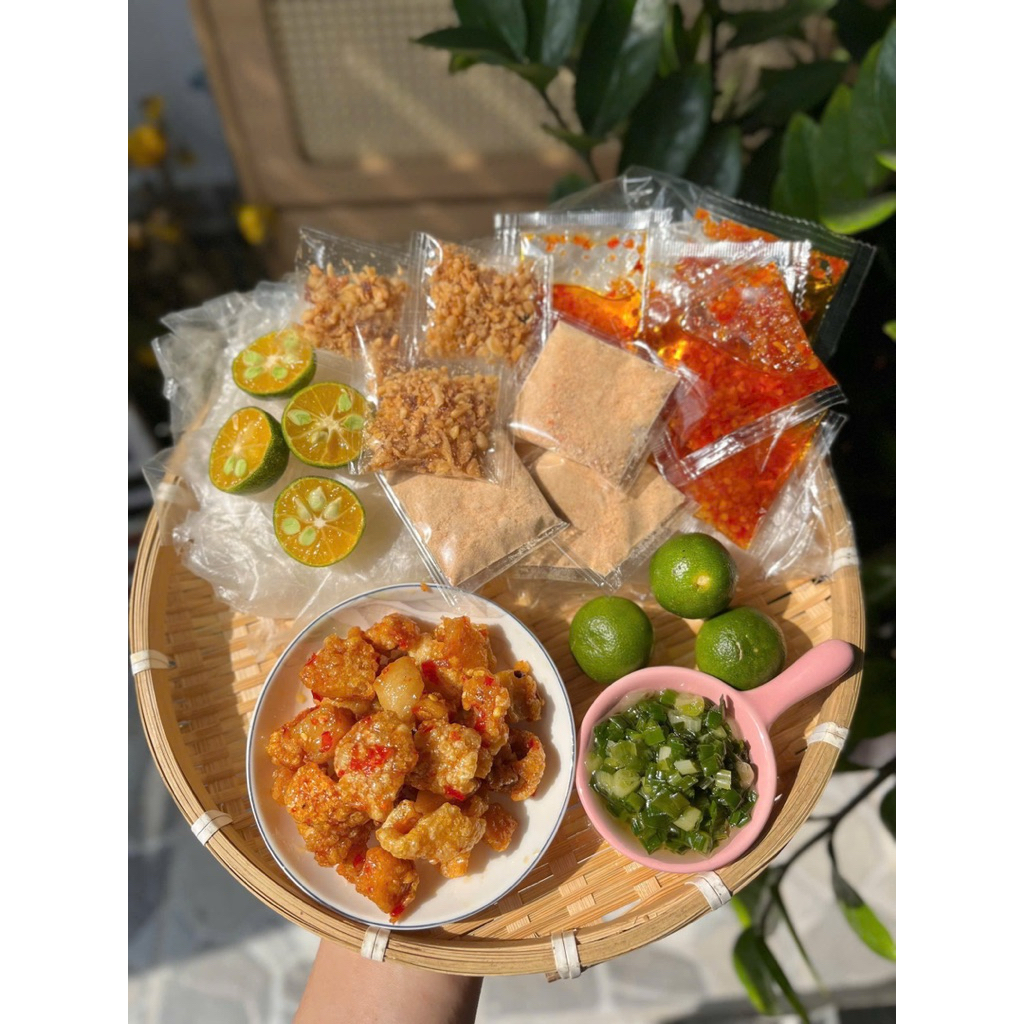 Bánh Tráng Dẻo Tốp Mỡ, Mỡ Hành