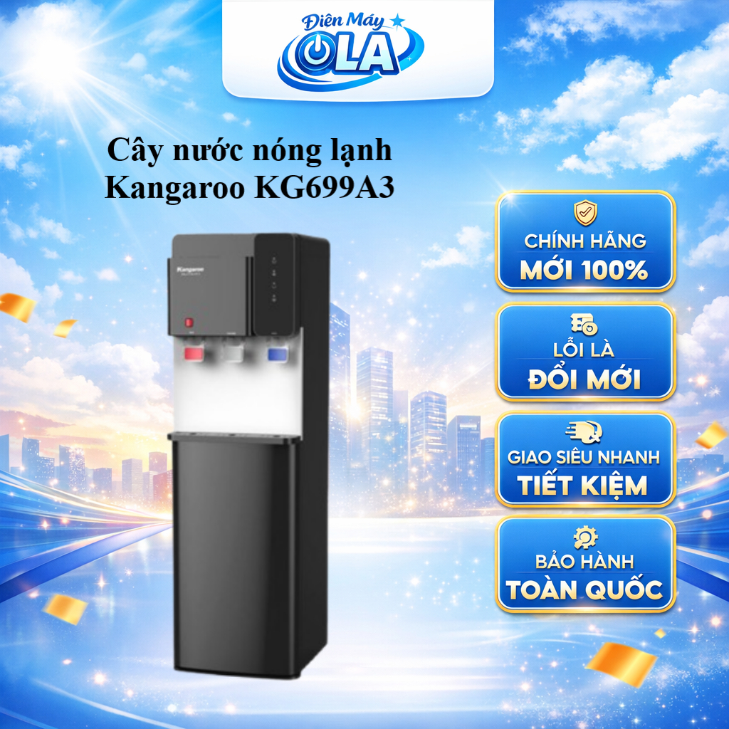 CÂY NƯỚC NÓNG LẠNH KANGAROO KG699A3 - BẢO HÀNH CHÍNH HÃNG - GIAO TOÀN QUỐC