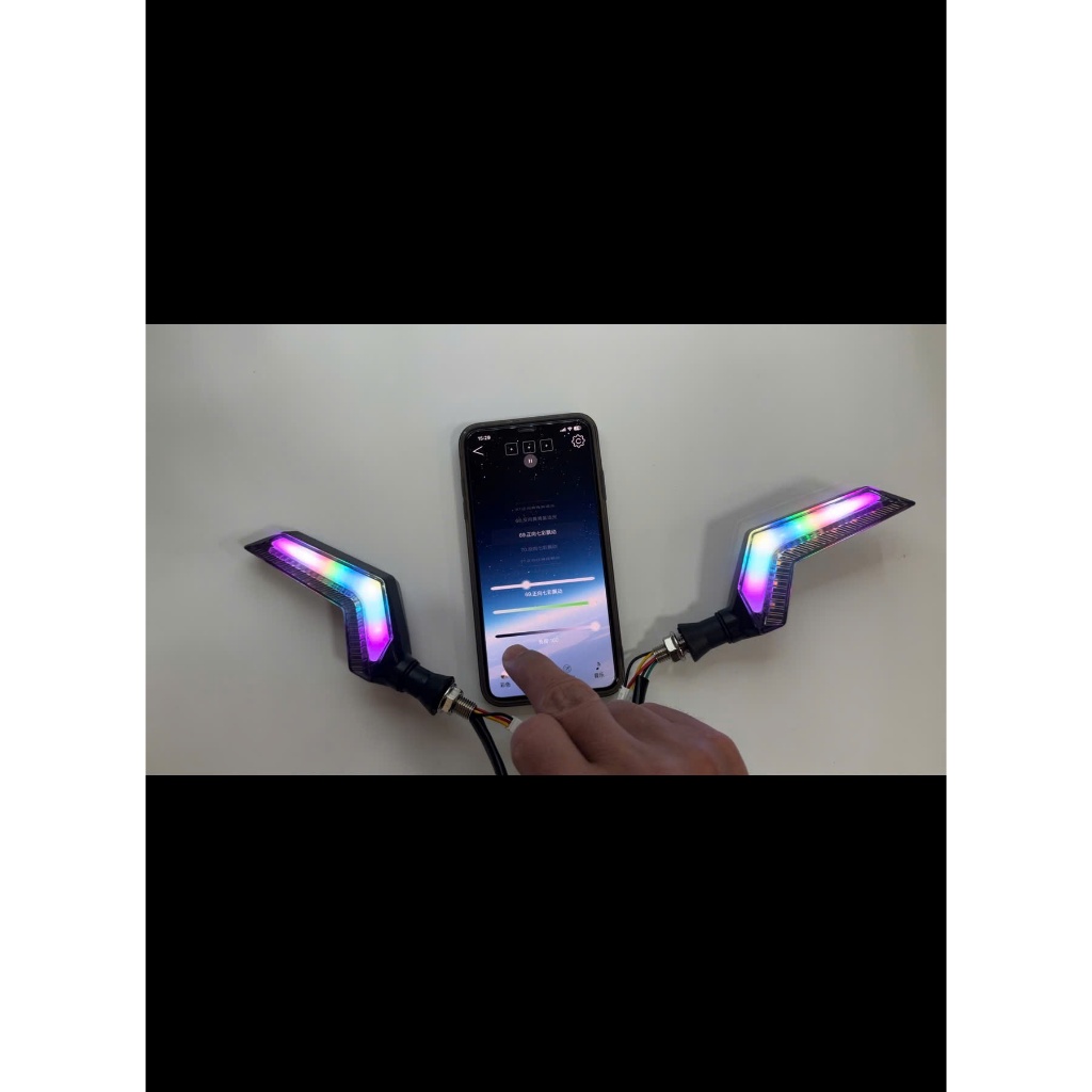 Xi nhan L21 và chữ Z chỉnh app 7 màu điện áp 12v dành cho xe điện...