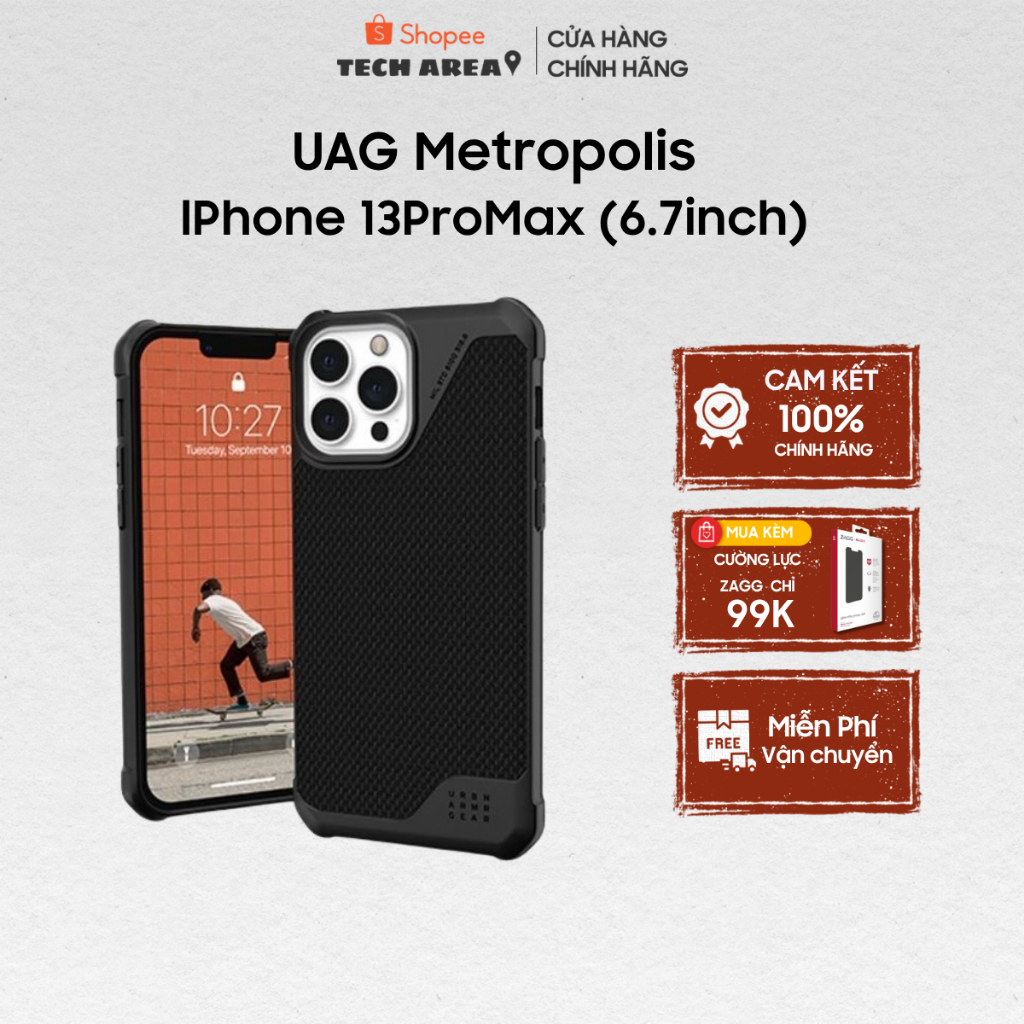 [UAG CHÍNH HÃNG] Ốp lưng UAG lPhone Metropolis lPhone 13 pro max