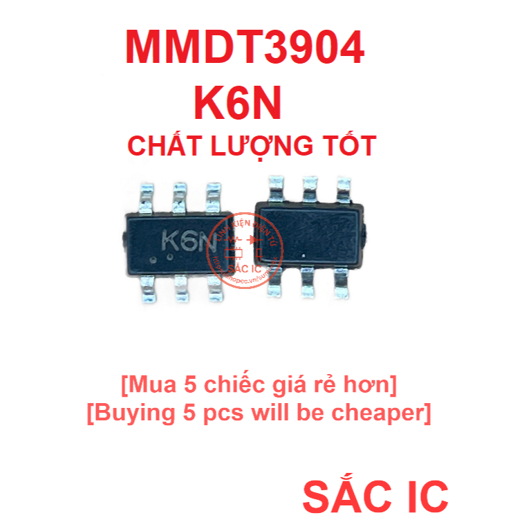 [KHAY 1] MMDT3904 3904 K6N Transistor Kép - Mới nguyên bản - Original NEW