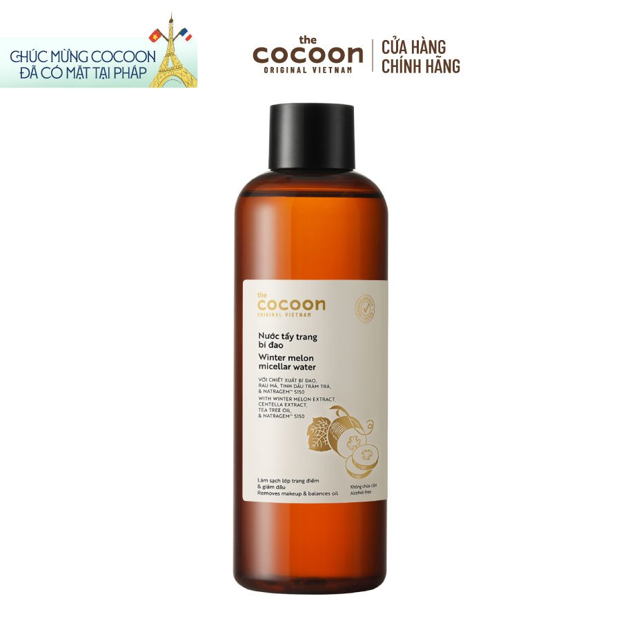 Bigsize - Nước tẩy trang bí đao Cocoon tẩy sạch makeup & giảm dầu 500ml