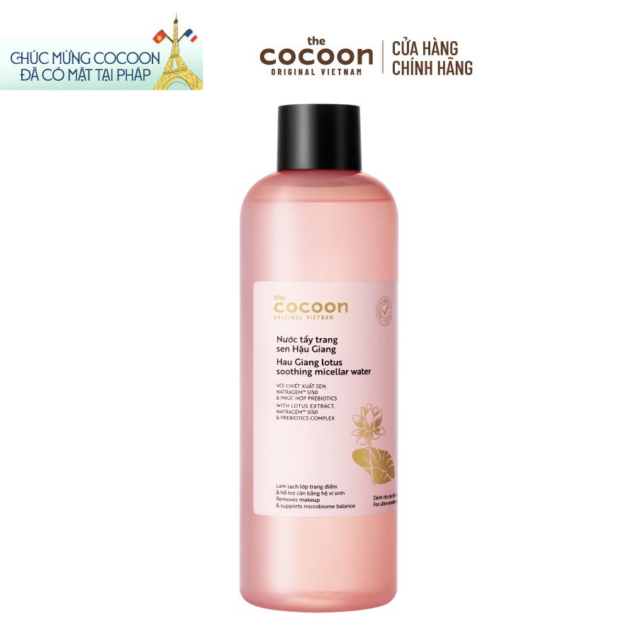 Bigsize - Nước Tẩy Trang Sen Hậu Giang Sạch Bụi Siêu Mịn PM1.0, Có Prebiotics Dịu Êm Cho Da Rất Nhạy Cảm Cocoon 500ml | BigBuy360 - bigbuy360.vn