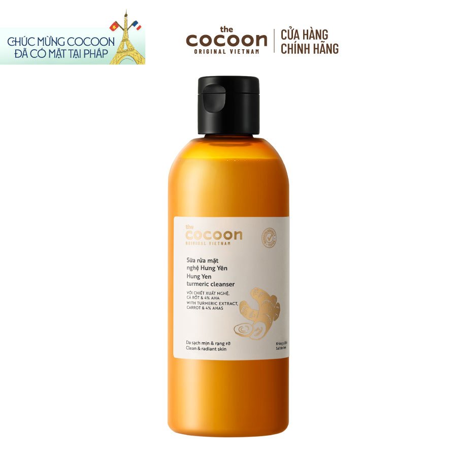 Bigsize - Sữa rửa mặt nghệ Hưng Yên Cocoon giúp da sạch mịn và rạng rỡ 310ml