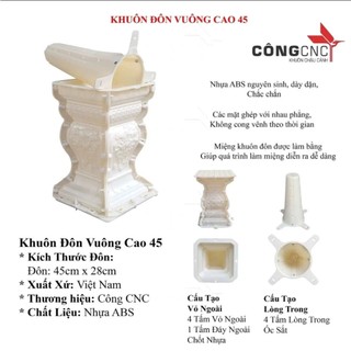 Khuôn đúc chân đôn cao cao đa năng - Phù hợp nhiều loại chậu cảnh
