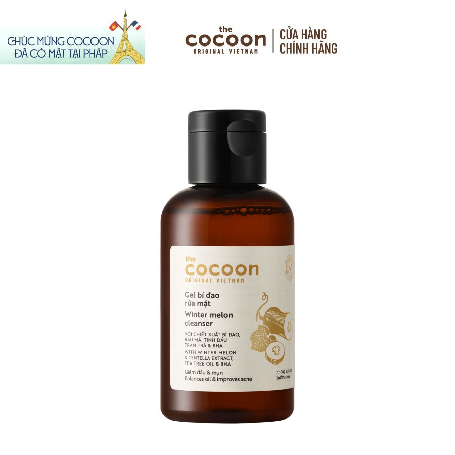 Gel bí đao rửa mặt Cocoon giảm dầu & mụn 140ml