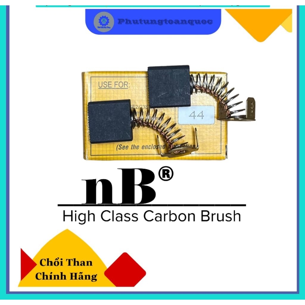 Chổi Than NB 44 Sử Dụng Cho Máy Đục 30mm Hitachi 65A Hoặc PR38E – Panda 65A