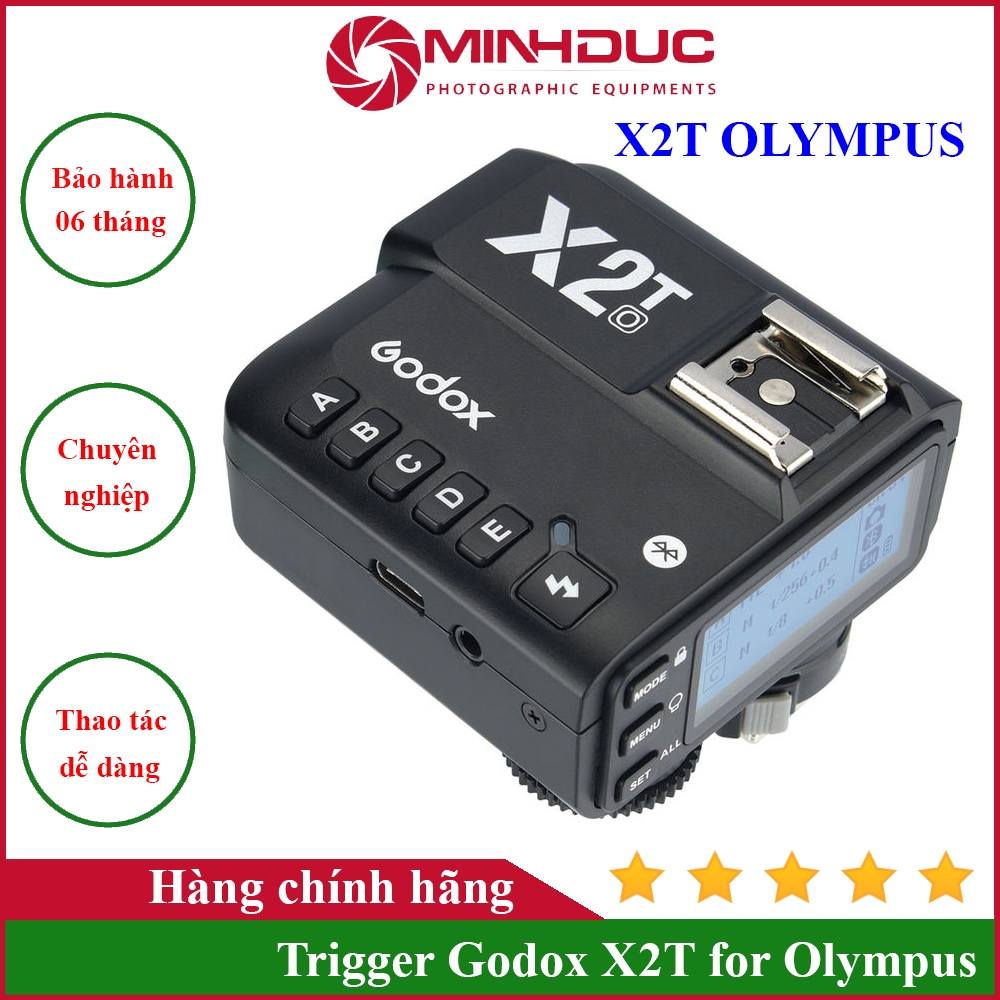 Trigger Godox X2T tích hợp TTL, HSS 1/8000s cho Olympus Panasonic