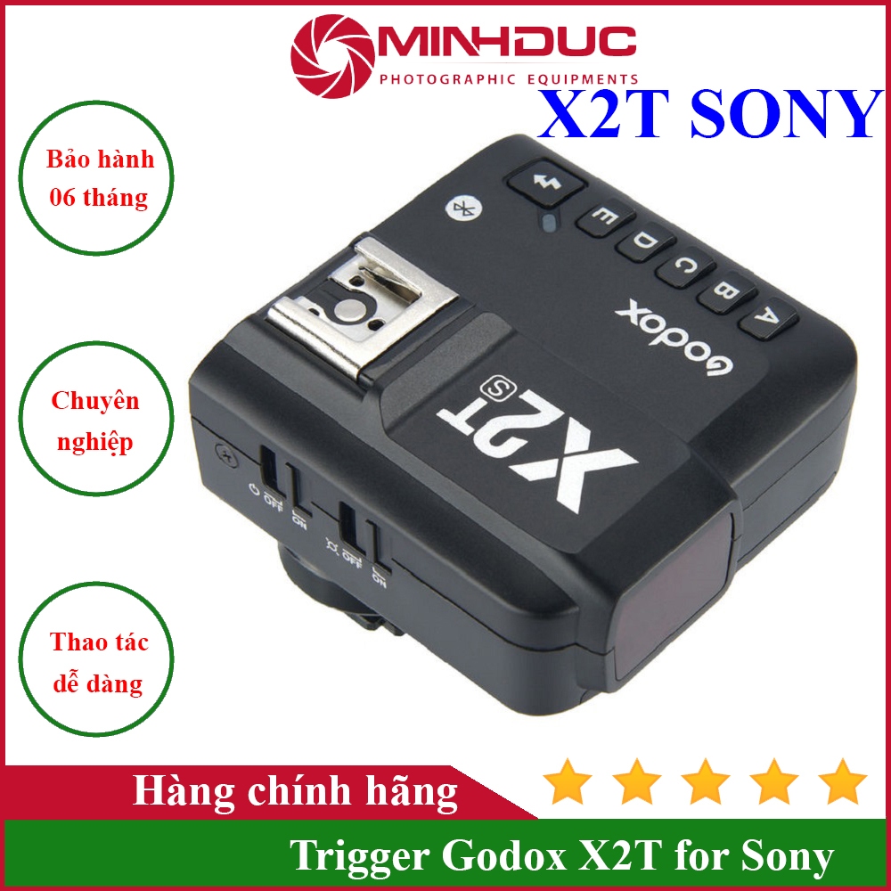 Trigger Godox X2T tích hợp TTL, HSS 1/8000s cho Sony - MINH ĐỨC CAMERA