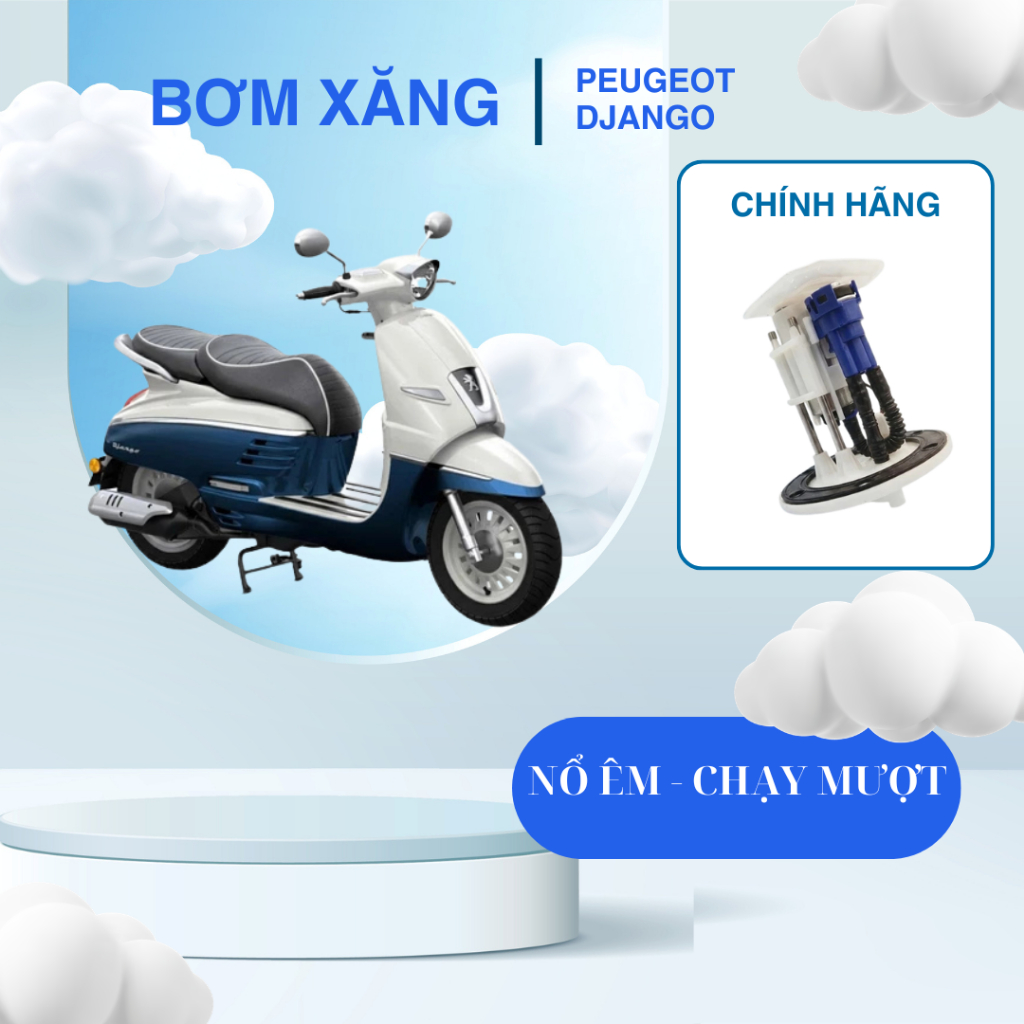 Bơm xăng Peugeot Django 125/150 - Cụm bơm nhiên liệu trong bình giúp máy nổ êm, chạy mượt - Chính hã