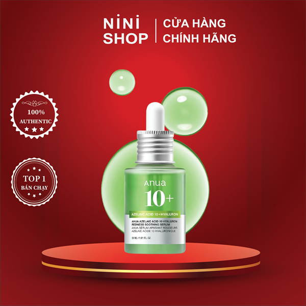 Serum Làm Dịu Da Anua Azelaic Acid 10 Hyaluron Redness Soothing 30ml - ninishop