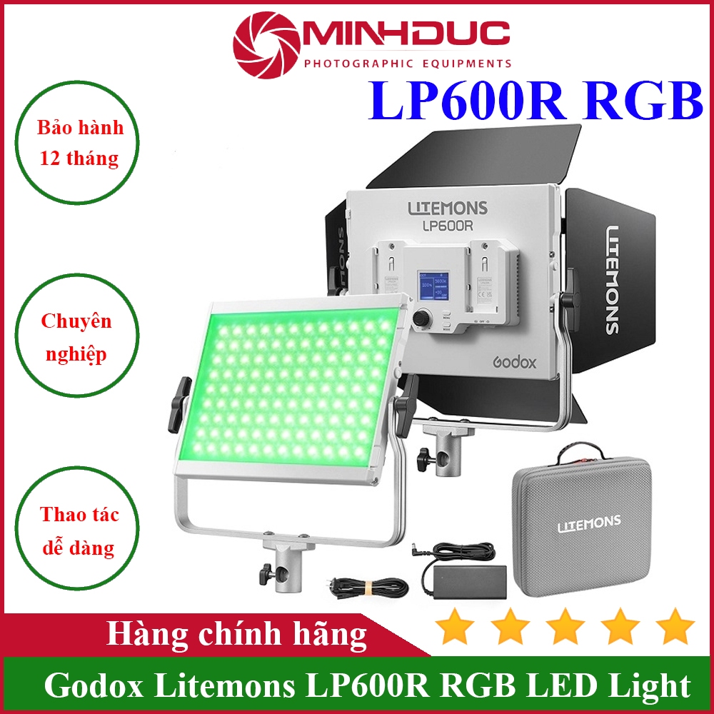 Đèn Led dạng bảng Godox Litemons LP600R - RGB. Hàng chính hãng - MINH ĐỨC CAMERA