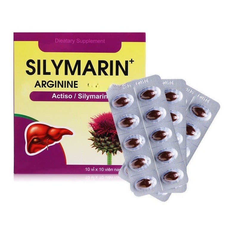 Giải độc gan CÀ GAI LEO XẠ ĐEN silymarin arginin  Bổ gan cà gai leo giúp mát gan hạ men gan tăng cườ