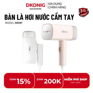 Bàn là hơi nước cầm tay SEKA SK547 công suất 1200W, bàn ủi mini gấp gọn bình 170ml là ủi nhanh phẳng