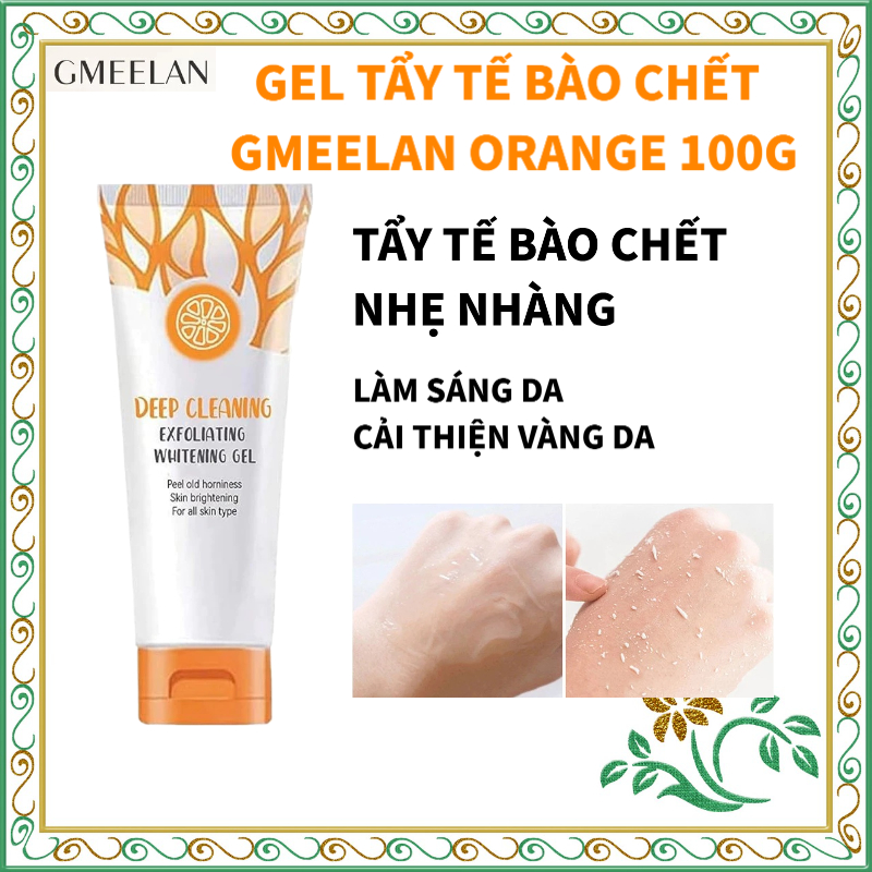 Gel Tẩy Tế Bào Chết GMEELAN Orange 100g - Làm Sáng Da, Thông Thoáng Lỗ Chân Lông