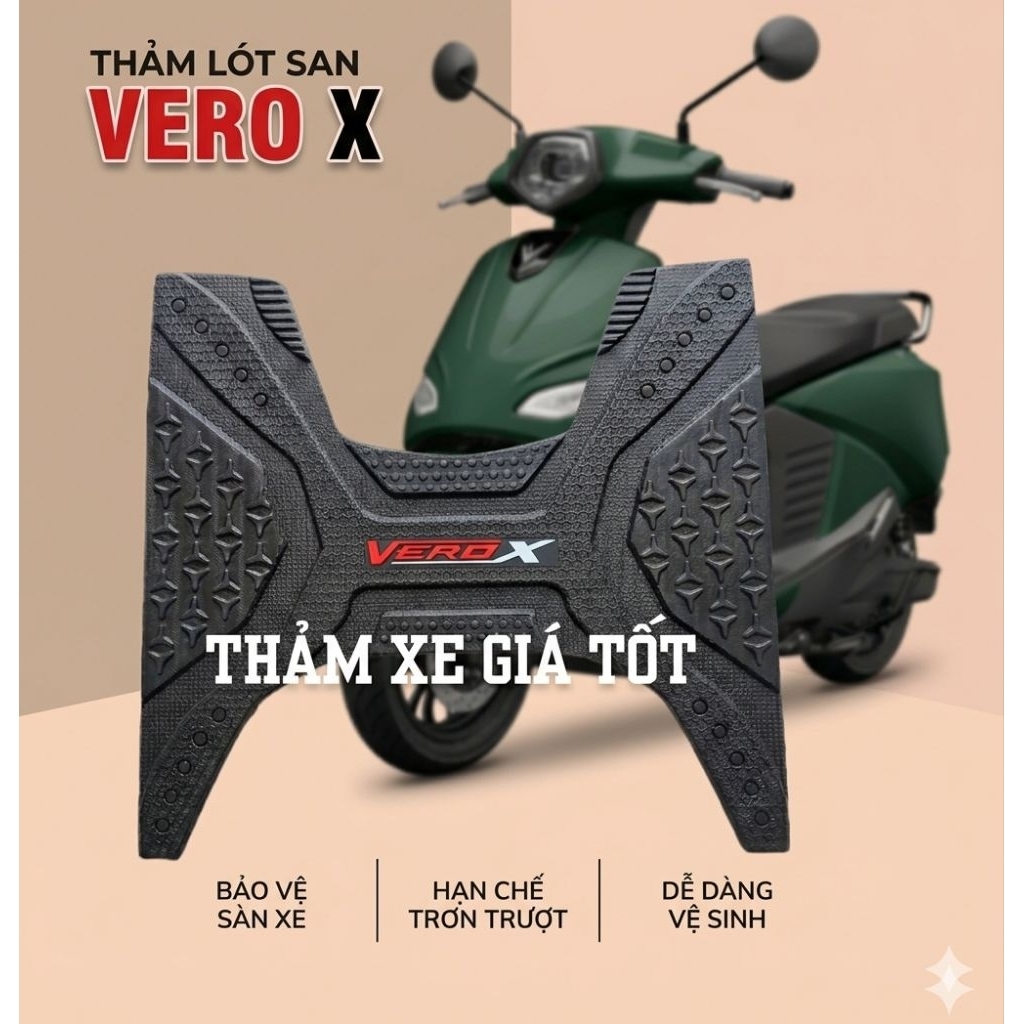 Thảm xe Vero X, thảm cao su lót sàn xe điện Vinfast Vero X, Verox