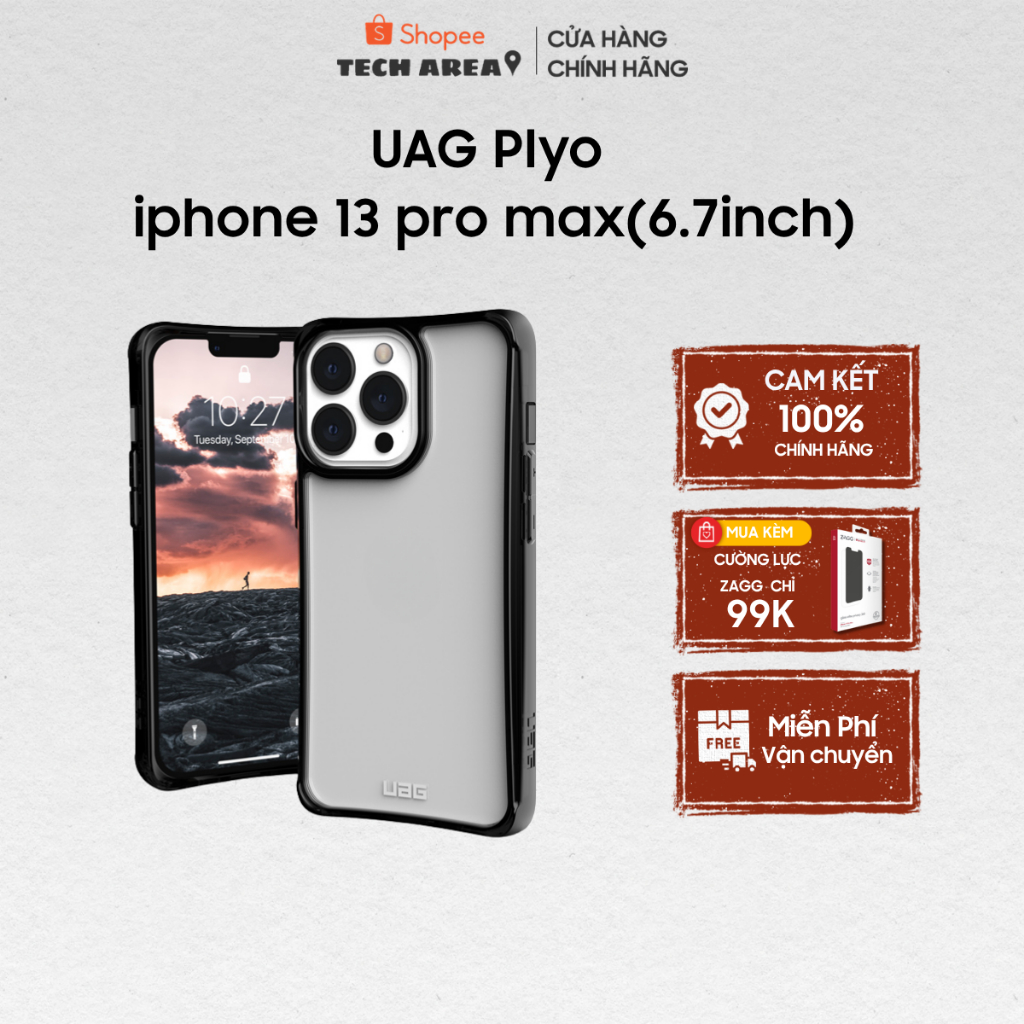 [UAG CHÍNH HÃNG] Ốp lưng UAG Plyo lPhone 13 pro max