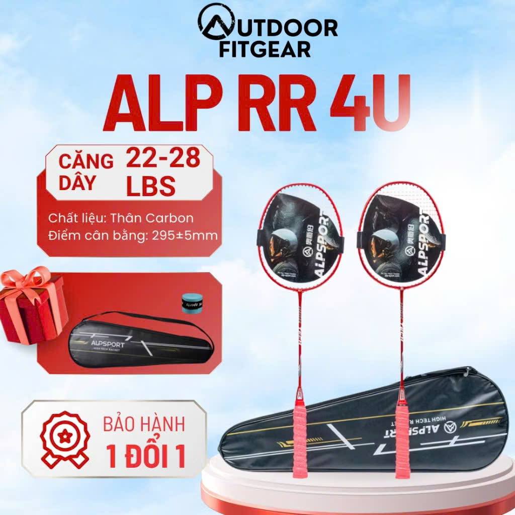 Vợt cầu lông ALP-SPORT 4UG5 nguyên bản 100% hoàn toàn Full Carbon 22 - 28lbs