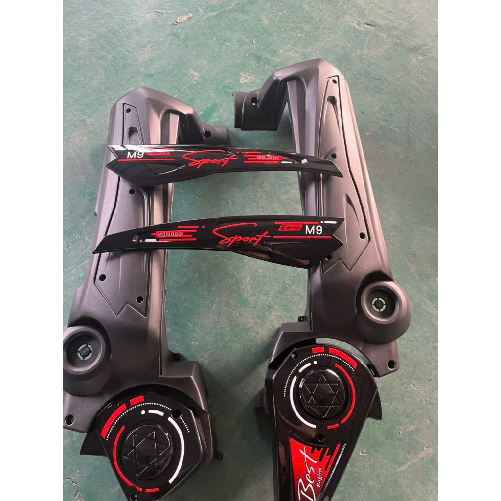 Bộ ốp sườn bình xe điện M133,M9 đời mới, dùng lắp đươc cho xe M133 12a và 20a (quây bình xe bò nhỏ)