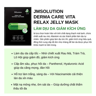 Mặt nạ dưỡng da JM Solution Derma Care Vita Whitening Jelly Mask cấp ẩm, sáng da 30ml Duduhouse