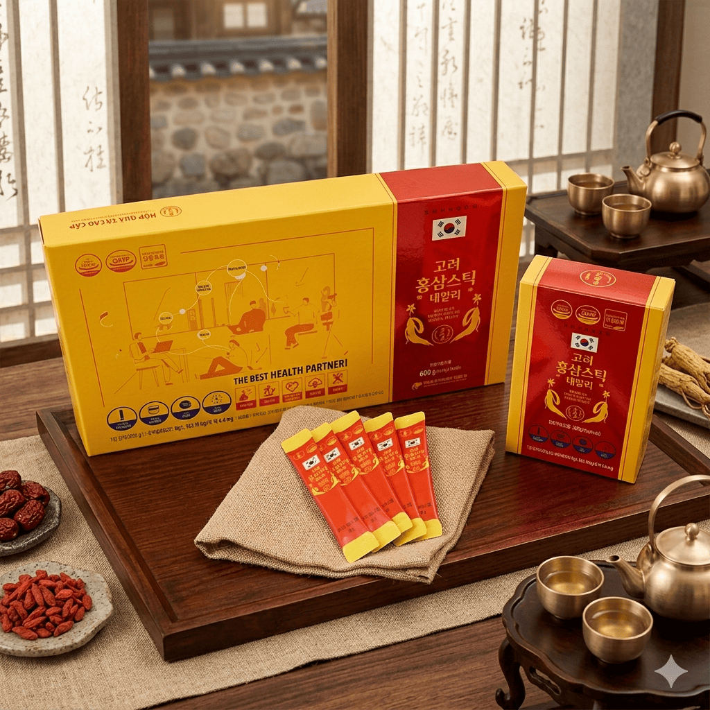 Nước Hồng Sâm Hàn Quốc - Korean Red Ginseng Stick Daily (10g*60 stick) – Daedong